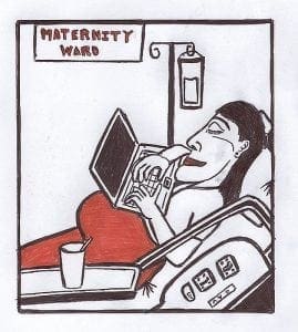 Mum Working on Maternity Ward
